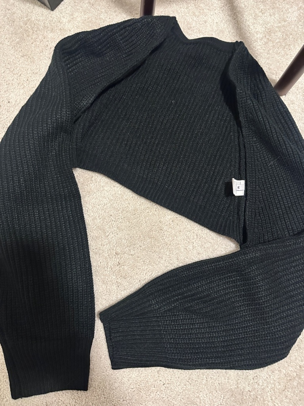 Bundle- White and Black Cropped Women's sweater shrug
